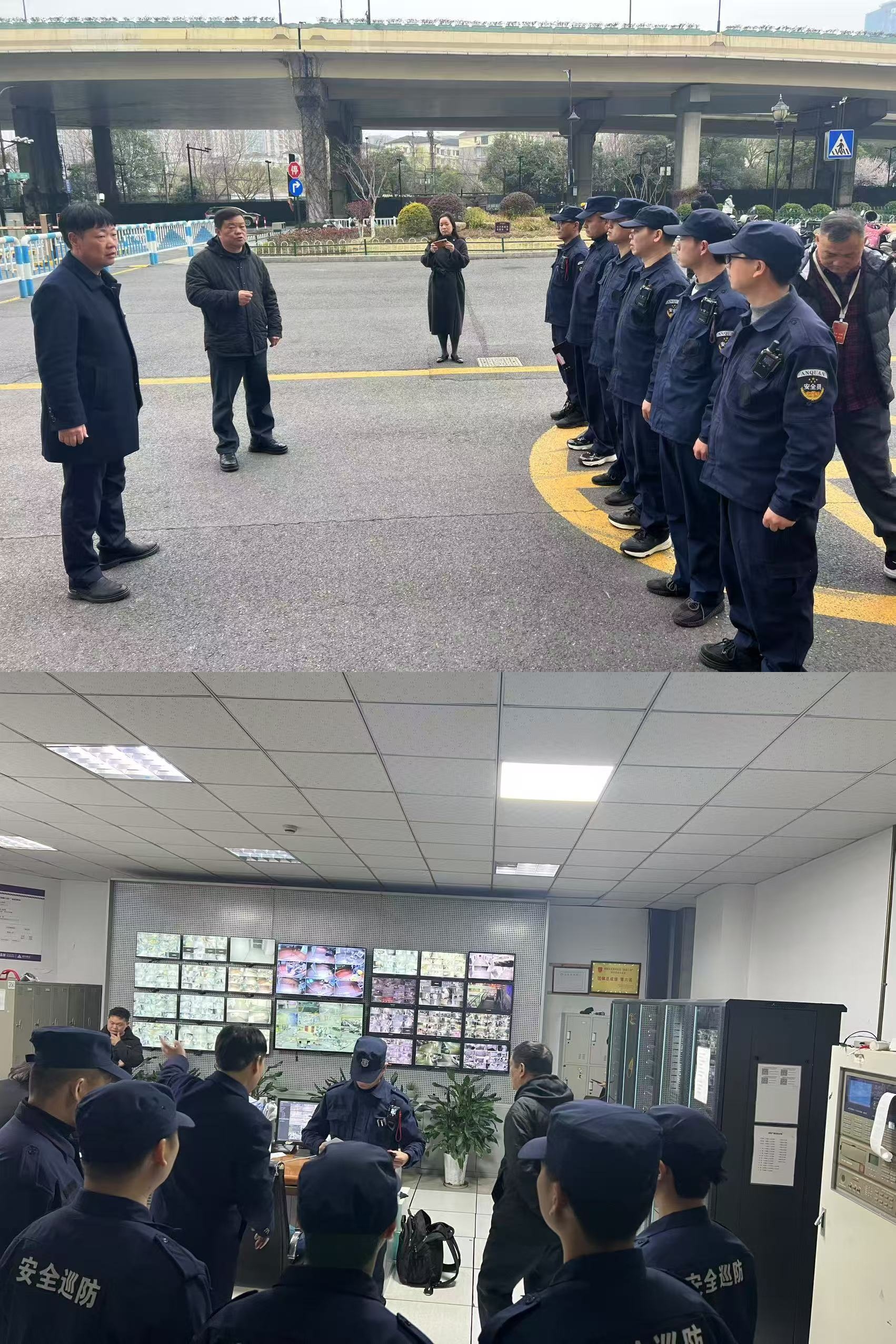 水晶城聯(lián)合錢江商城開展消防重點部位實地熟悉活動