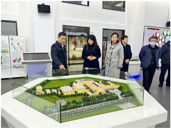 淮南市田家庵區(qū)區(qū)委常委、副區(qū)長張曙暉 考察建華文創(chuàng)集團