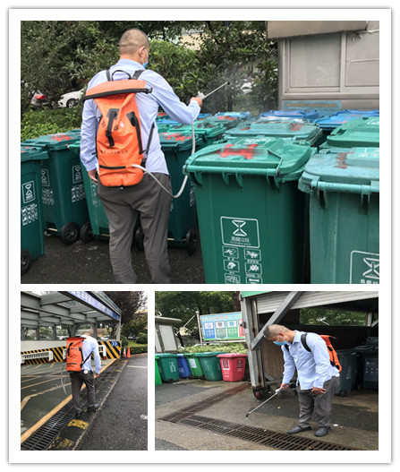 水晶城開展臺風(fēng)后消殺防疫工作