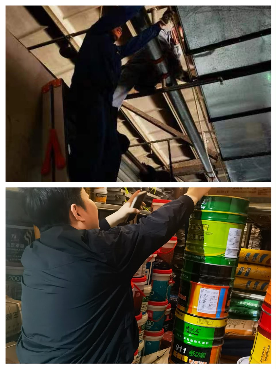 建華市場節(jié)前倉庫安全檢查進(jìn)行時