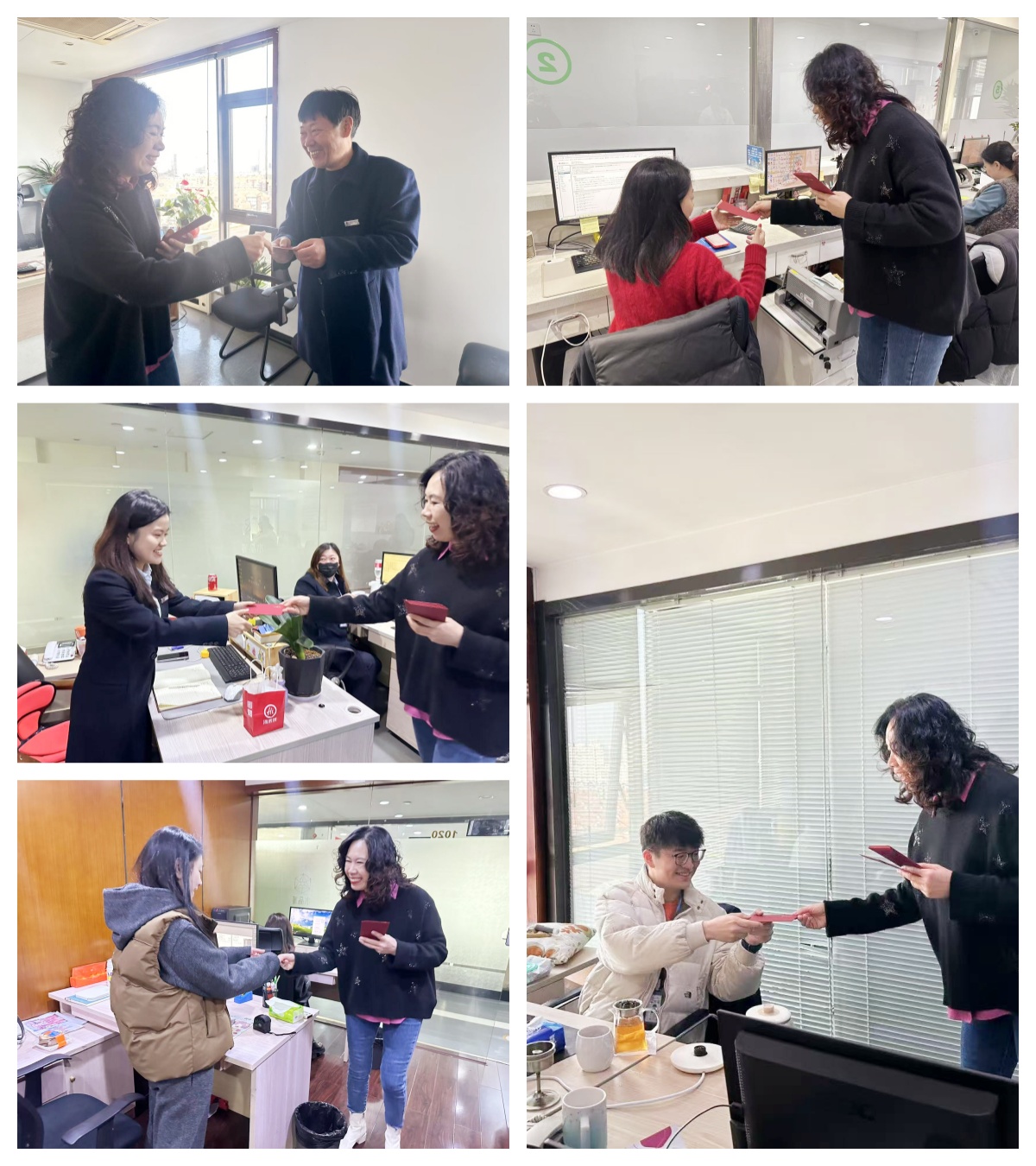 水晶城暖心發(fā)放開門紅包，喜迎2025年新春開工