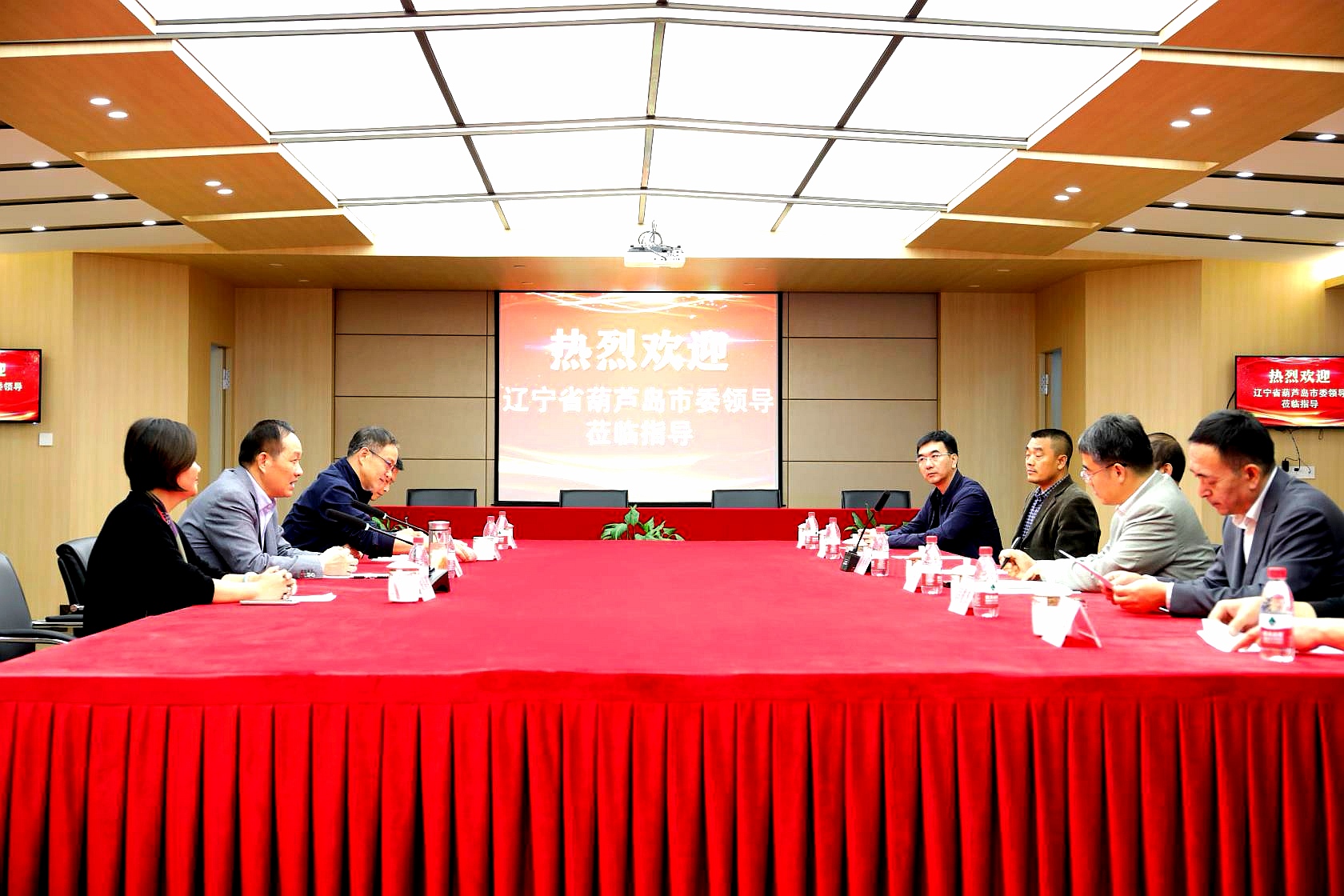 遼寧省葫蘆島市委領導蒞臨集團 調研民營經濟統戰(zhàn)工作